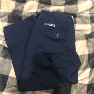 Navy Columbia PFG Omni-shade Capri pants